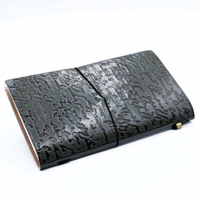 Handmade Leather Journal - Good Ideas and Other Dreams - Grey (80 pages) - Image 5
