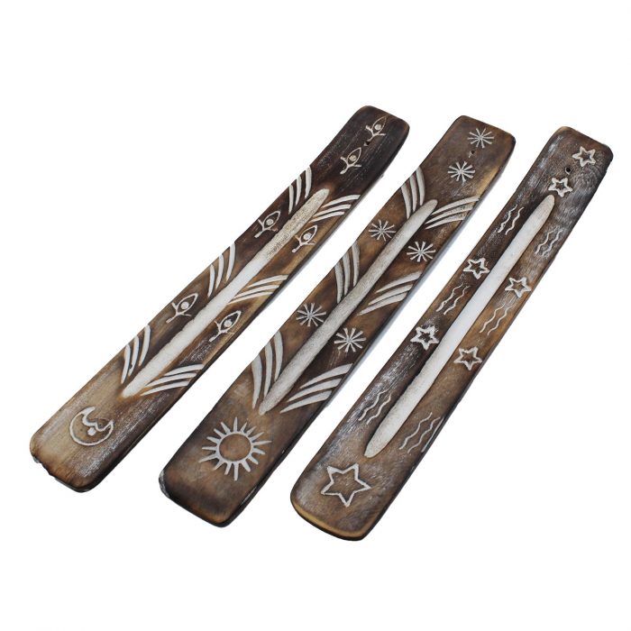 White Washed Incense Holder - Simple - Image 2