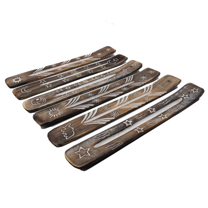 White Washed Incense Holder - Simple - Image 3