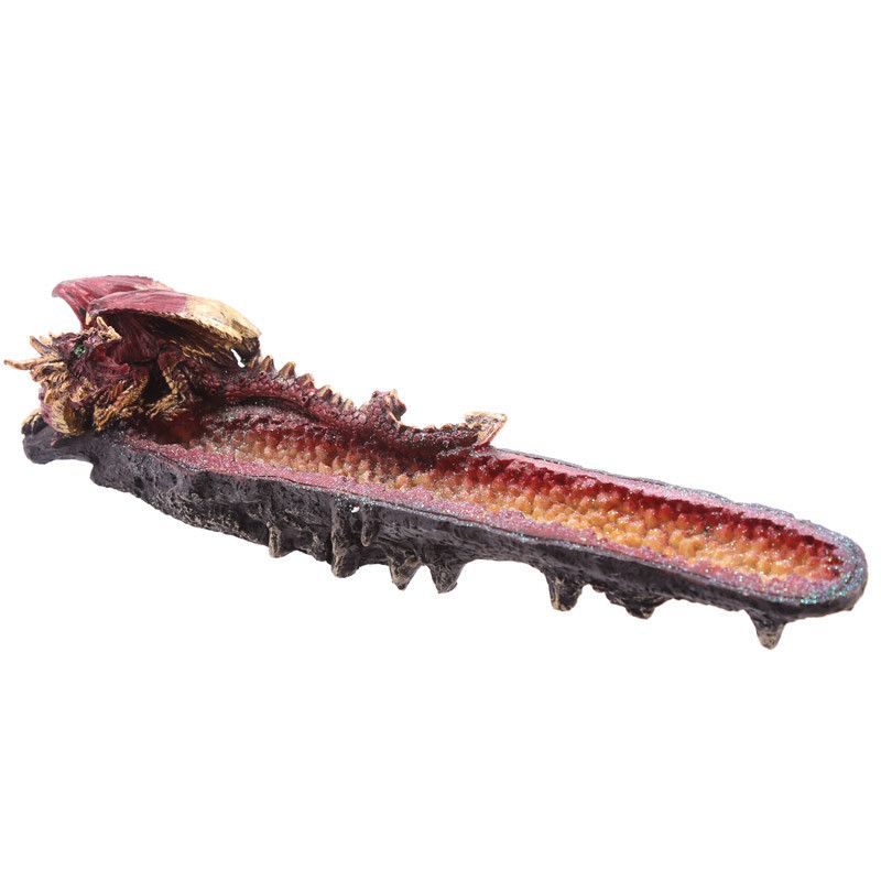 Geode Crystal Dragon Outcrop Incense Ashcatcher - Image 2