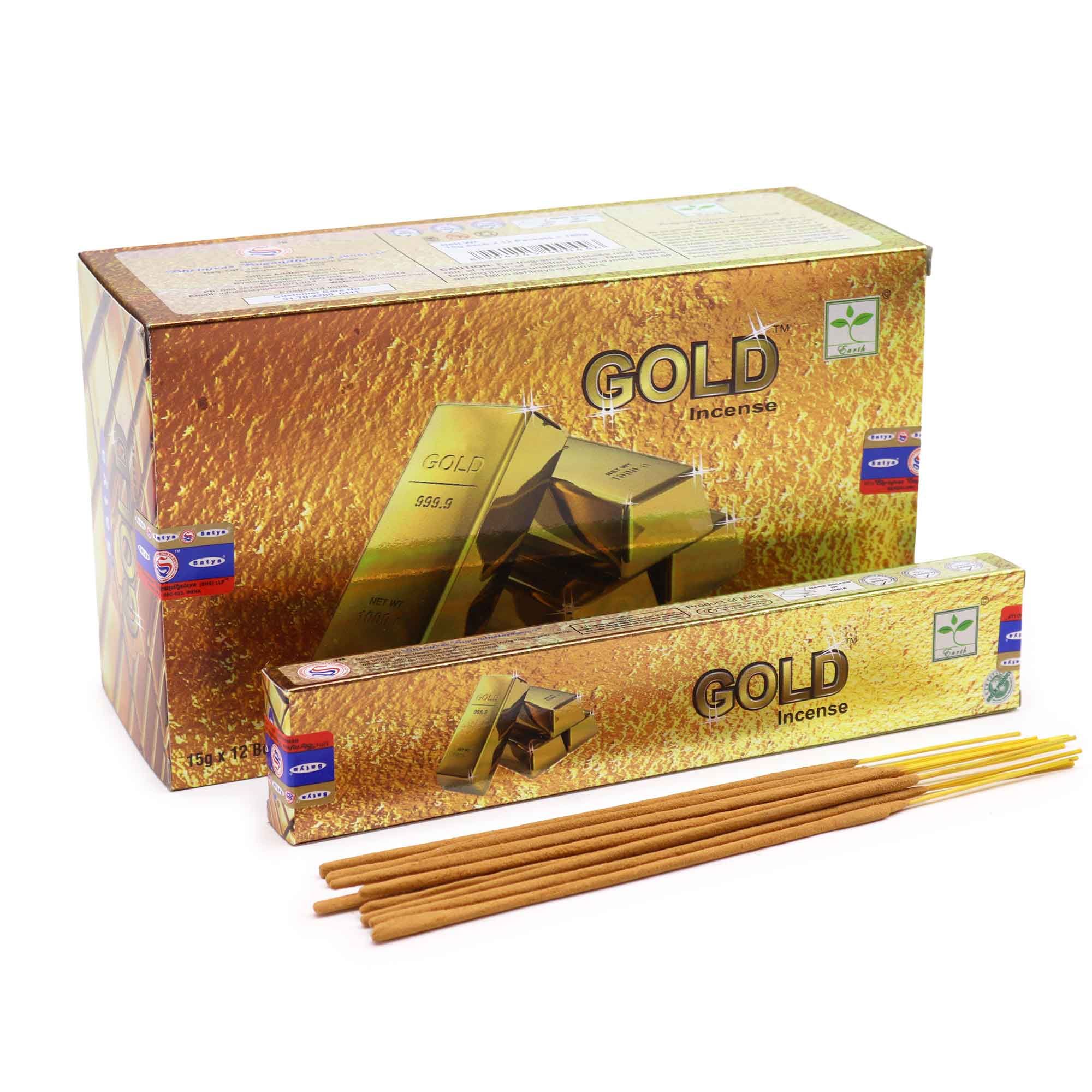 Satya Incense 15gm - Gold - Image 2