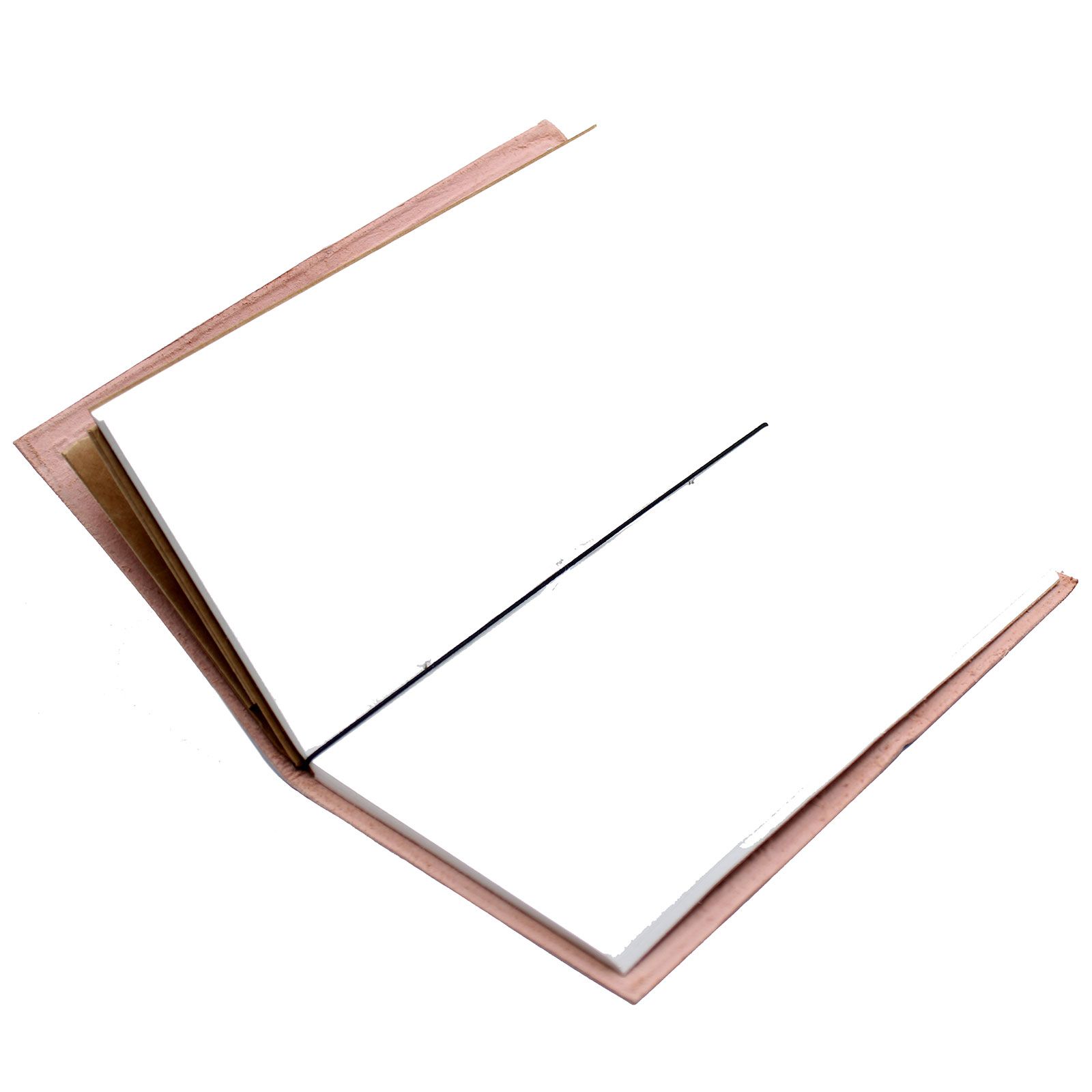Handmade Leather Journal - Good Ideas and Other Dreams - Grey (80 pages) - Image 3