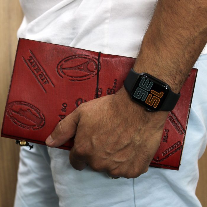Handmade Leather Journal - Be the Change - Brown (80 pages) - Image 4